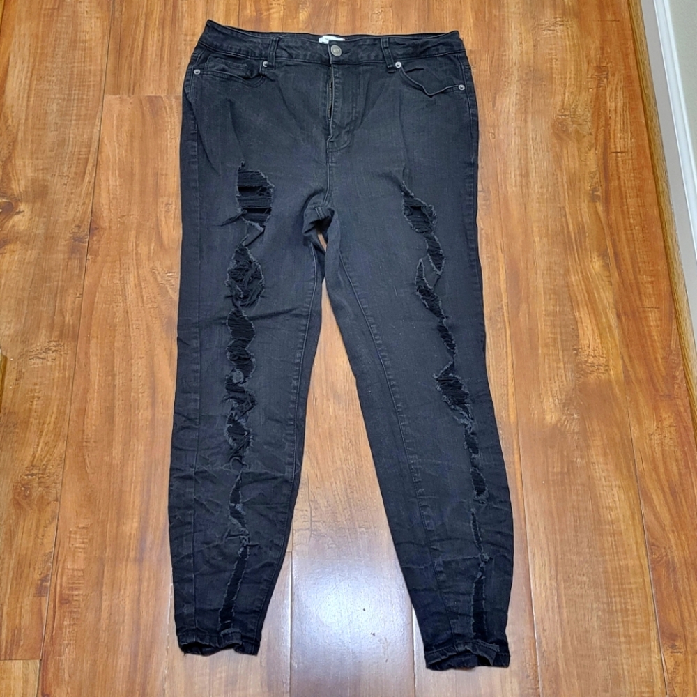 Forever21 Distressed Skinny Jeans